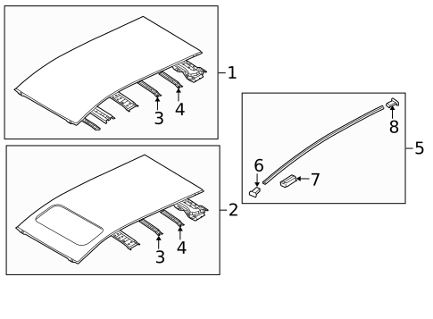 Exterior Trim - Roof for 2005 Mazda 6 #2