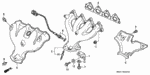 18115P00004 - Engine: GASKET, EX. MANIFOLD (ISHINO GASKET) for Honda Image
