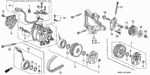 38773PJ7003 - Body/Air Conditioning: CLIP, WIRE HARNESS for Honda Image