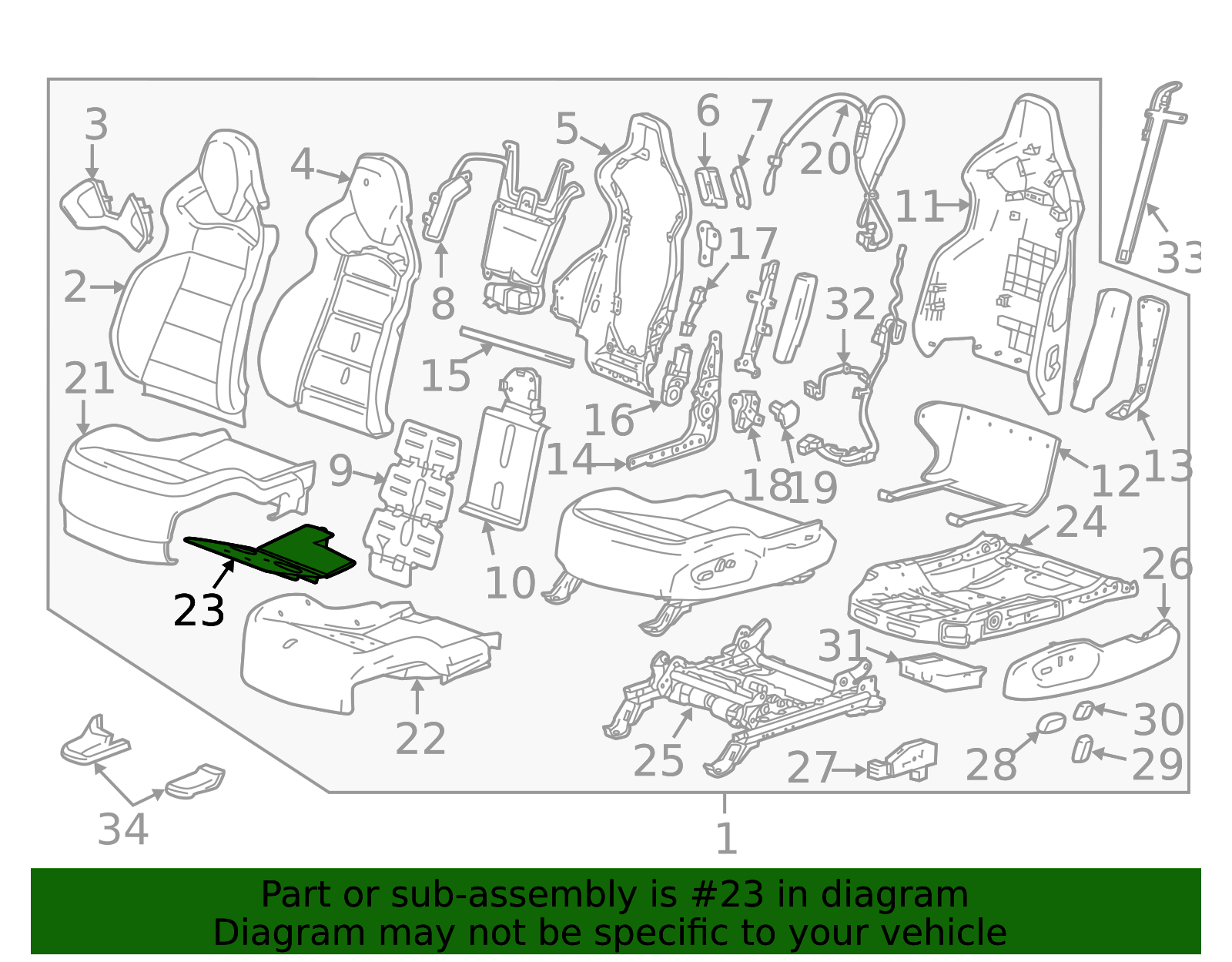 GM Seat Heater Pad - OEM Heating Element - Part #22978653 | AutoNation ...