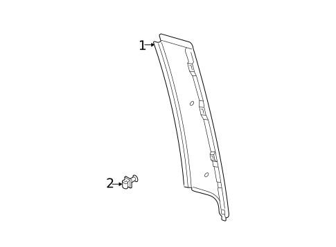 Exterior Trim - Rear Door for 2020 Volkswagen Golf #0