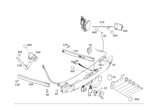 Trailer Coupling for 2012 Mercedes-Benz C 250 #0