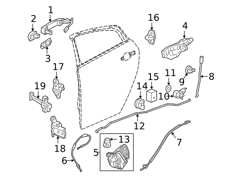 Lock & Hardware for 2023 Chevrolet Bolt EUV #0