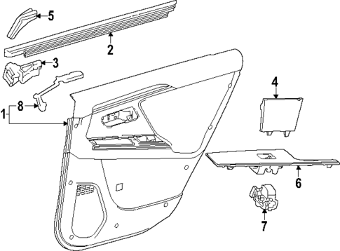 Interior Trim - Rear Door for 2024 Subaru Solterra #0