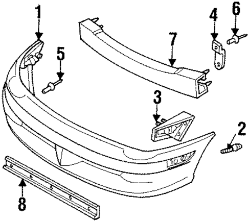 Bumper & Components - Front for 1998 Dodge Neon #0