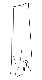 6EK58ZDMAC - Body: Lower Center Pillar Trim for Ram: 1500 Image