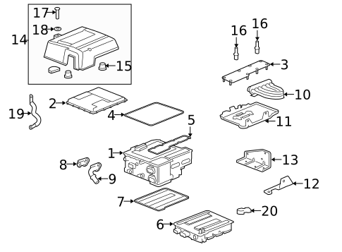 Battery for 2012 Cadillac Escalade #1
