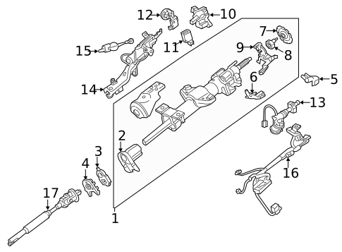 Steering Column Assembly for 2017 Chevrolet Suburban 3500 HD #0