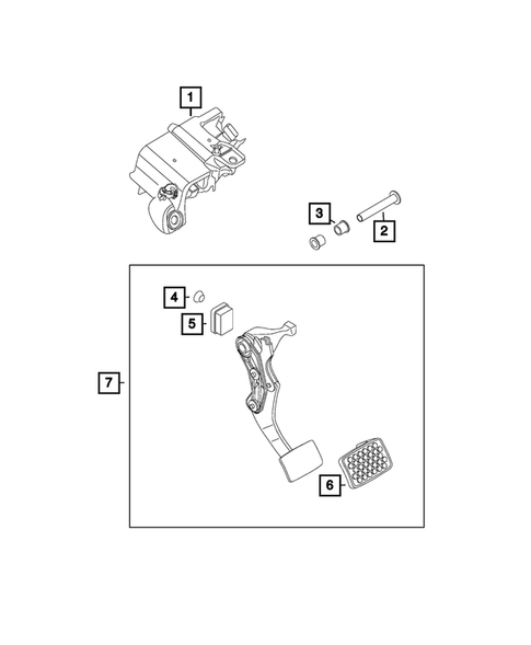 Brake Pedals for 2021 Fiat 500X #0