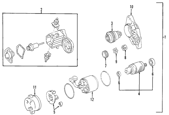 2801166020 - : Starter Solenoid for Lexus Image