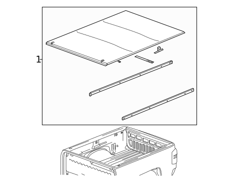Exterior Trim - Pick UP Box for 2022 Chevrolet Silverado 3500 HD #8