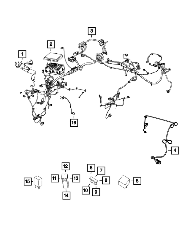 68156274AA - : J Case Fuse for Mopar Image