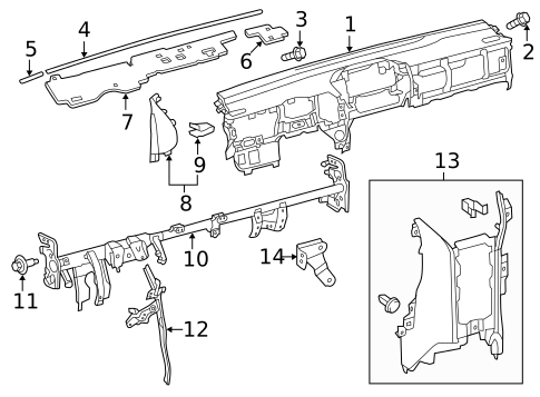 Instrument Panel for 2014 Scion iQ #0