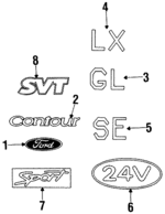F5RZ5442528E - Body: Emblem for Ford Image image
