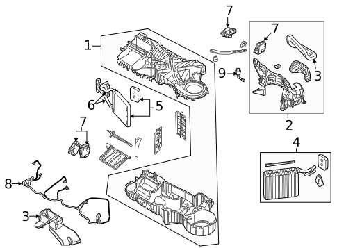 Evaporator & Heater Components for 2011 Ram Dakota #0