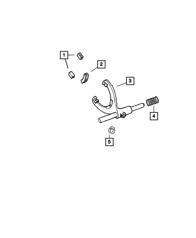 68017808AA - MP143; Transfer Case: Mode Fork Spring for Mopar Image