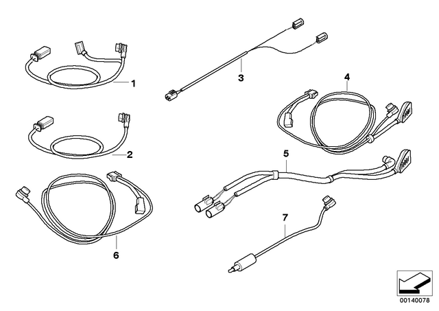 71607686670 - : Connect.Cable For Navigation System - II/Iii for BMW-Motorrad Image