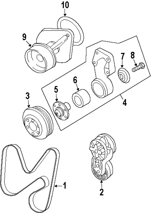 Belts & Pulleys for 1997 Dodge Ram 3500 #0