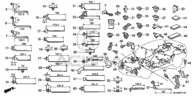Harness Band - Bracket for 2012 Acura TL #0