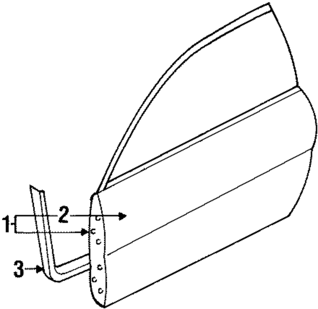 4658050AB - Body: Door Shell for Mopar Image