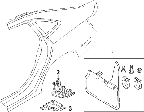 Exterior Trim - Quarter Panel for 2021 Volkswagen Jetta #0