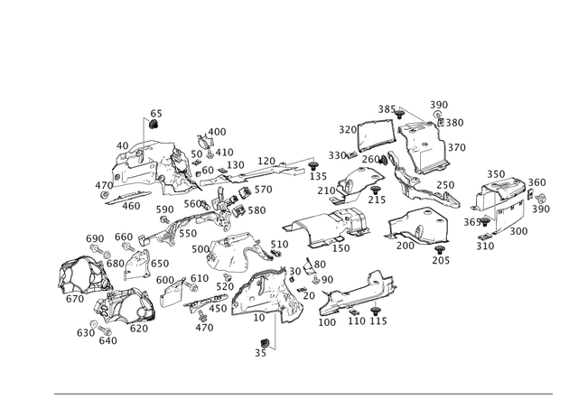 49888978 - Exhaust System: Cable Clamp for Mercedes-Benz: SL400, SL450, SL550, SL63 AMG, SL65 AMG Image image