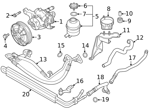 Pump & Hoses for 2013 BMW X1 #0