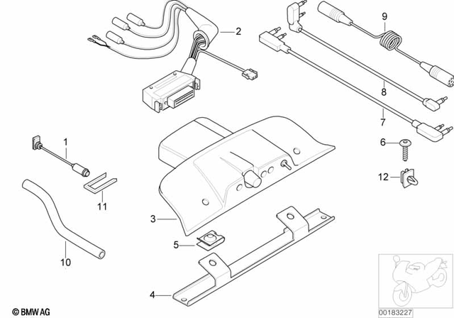 61131390431 - Navigation &amp; Communication: Clip F Plug Terminal for BMW-Motorrad Image