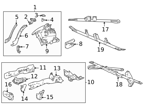 Structural Components & Rails for 2023 Acura TLX #0