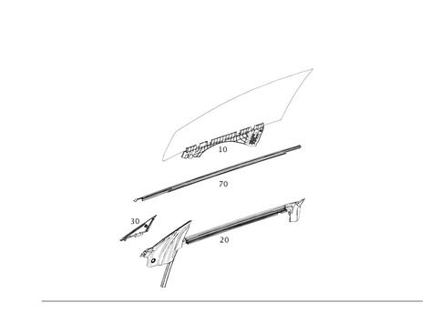 Front Door Windows for 2023 Mercedes-Benz AMG GT 63 S #0