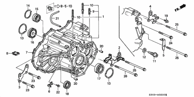 AT Transmission Housing for 1999 Honda Prelude #0