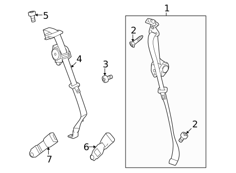 Seat Belt for 2008 Saturn Vue #0