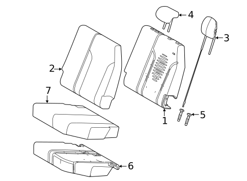 Seats for 2022 Toyota Sienna #1