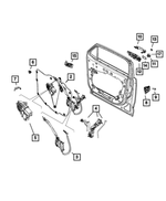 68268761AA - Doors, Door Mirrors and Related Parts: Release Assembly Cable, Left for Mopar Image