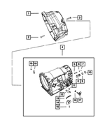 52108447AA - NAG1; W5A580; 5-Speed; Automatic Transmission: Transmission Case for Dodge: Durango | Jeep: Commander, Grand Cherokee Image