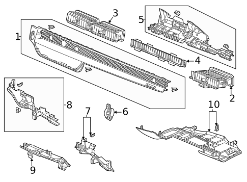 Instrument Panel Components for 2022 Honda Civic #0