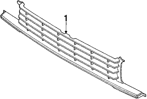 Grille & Components for 1986 Nissan Sentra #0