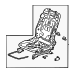 81526SZTA03 - Body: Seat Frame for Honda: CR-Z Image