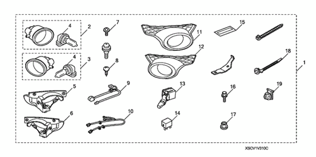Foglight Kit for 2007 Honda Element #0