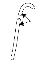 F75Z78502C52AB - Body: Hose for Ford Image image