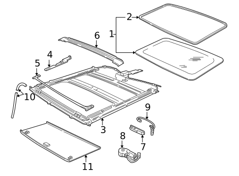 Sunroof for 1998 Ford Expedition #1