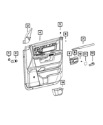 55397411AA - Interior Trim: Door Handle Spacer, Right Or Left for Mopar Image