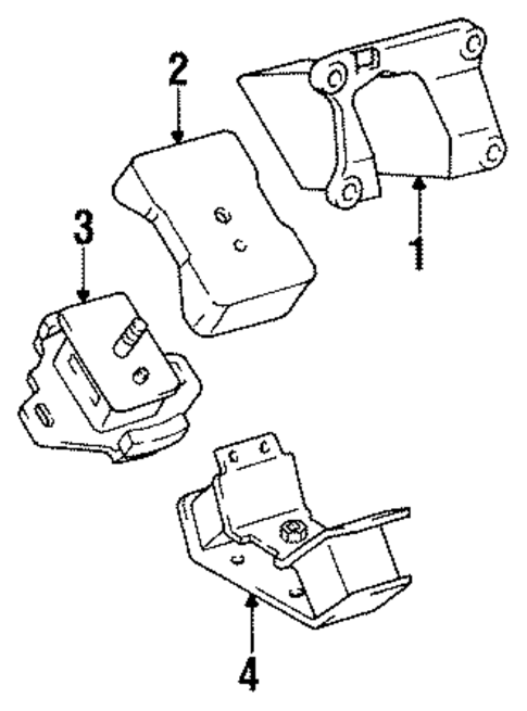 Engine & Trans Mounting for 1994 Toyota 4Runner #0