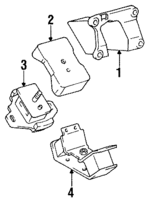 1231165020 - Engine: Mount Bracket for Toyota: 4Runner, Pickup, T100 Image