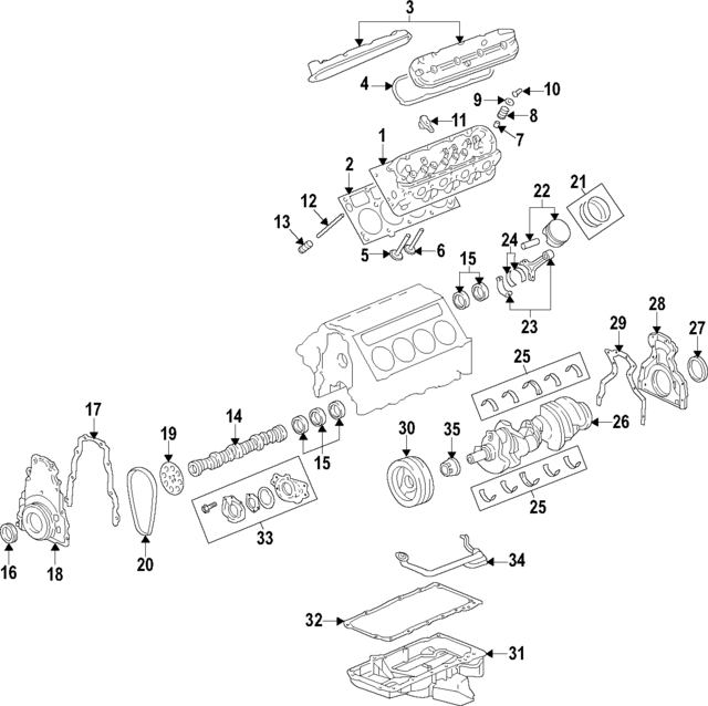 12629051 - Engine: Cylinder Head for GM Image