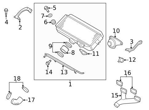 Intercooler for 2008 Subaru Impreza #0
