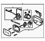 76250SNCA02ZD - Body: Mirror Assembly for Honda: Civic Image