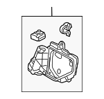 76207SNBG01 - : Door Mirror Brace for Honda: Civic Image