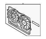 8K0121207D - Cooling System: Shroud for Audi: S4, S5 Image