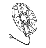 8K0959455H - Cooling System: Fan &amp; Motor for Audi: S4, S5 Image
